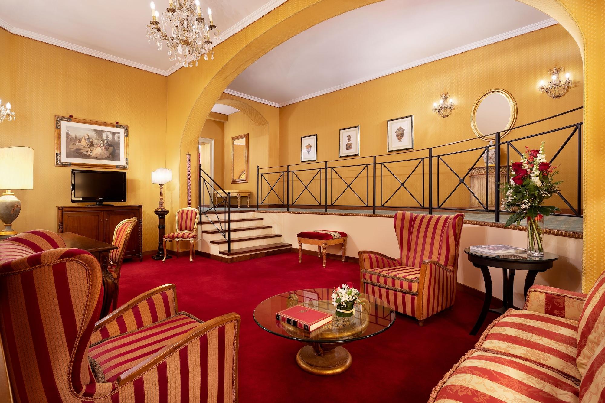Sina Brufani Hotel Perugia Bagian luar foto The lounge at the Grand Hotel
